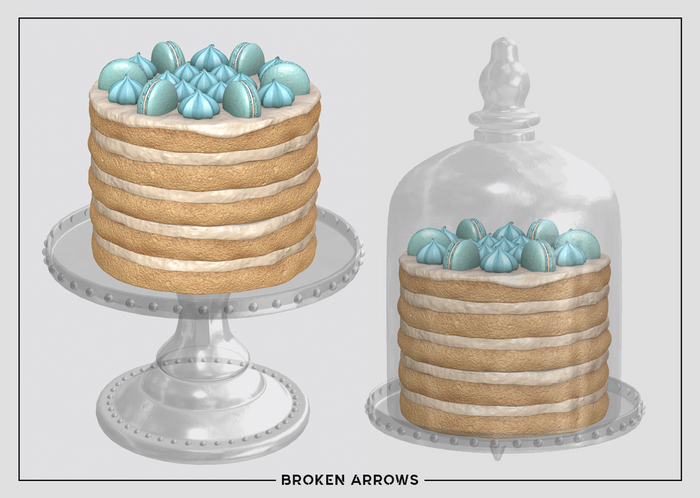BROKEN ARROWS - Sweet Taste - Macaron Cake - Blue 