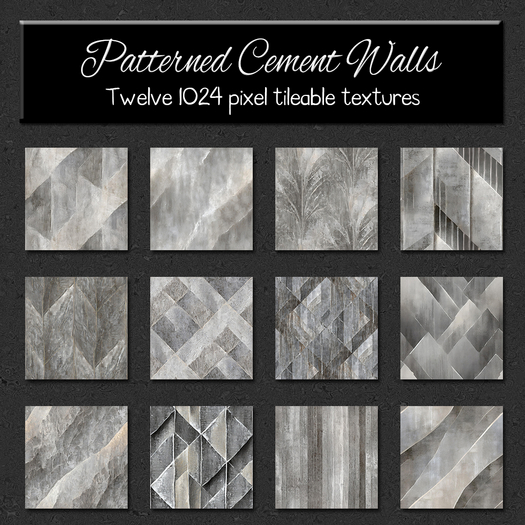 *Wallflowers* Patterned Cement Walls