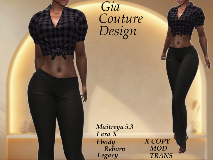 "GCD" Syrona Tied Crop Top Purple