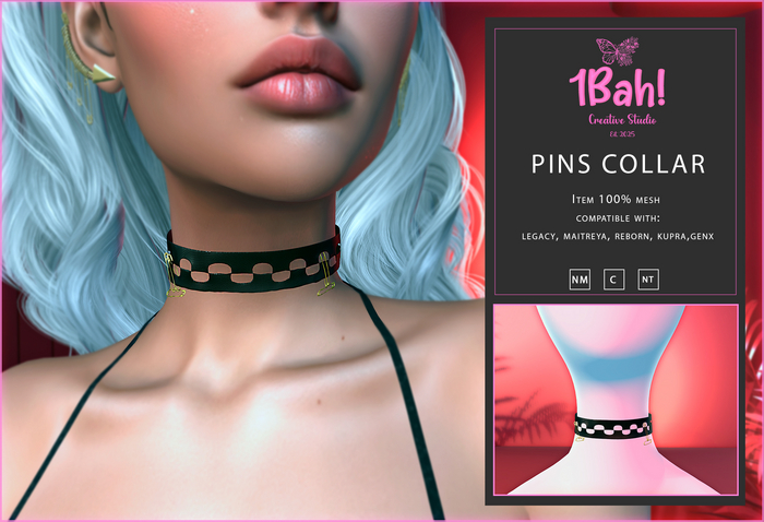 1Bah! Pins Collar