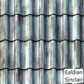 Worn Corrugated Metal Seamless Texture