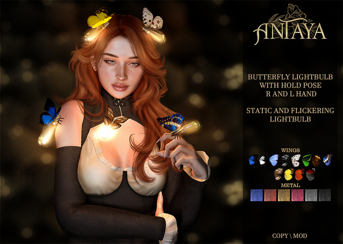 :: ANTAYA :: Butterfly lightbulb FATPACK (wear)