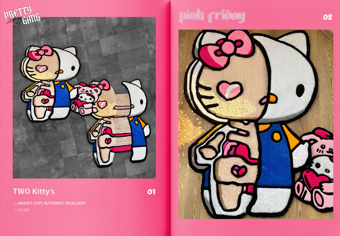 PINK FRIDAY. Kitty Rugs