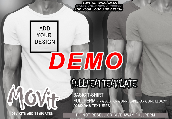 >> MOVit >> T-SHIRT TEMPLATE DEMO
