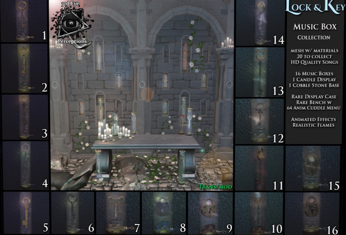 Npc Key Display Second Life Marketplace - 3rd Eye_ Lock & Key Display RARE