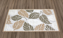 Brown & Gray Leaf Rug