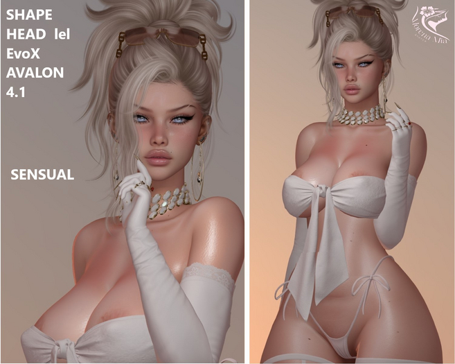 SHAPE HEAD EvoX AVALON 4.0 Lelutka (Maitreya, Larax, Legacy, Legacy Bombshell, Reborn, Erika, Belleza Gen.X Curvy),Kupra