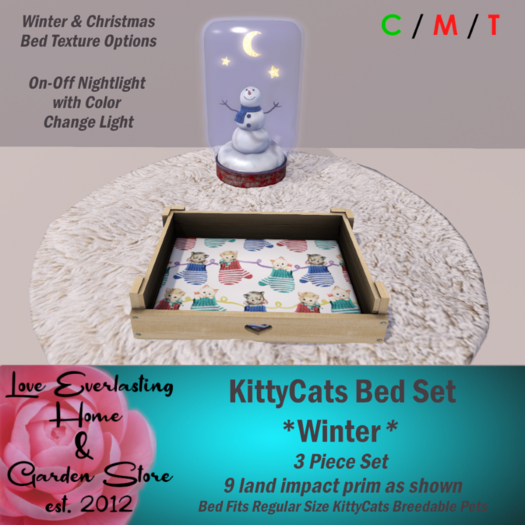 LE ~ KittyCats Bed Set *Winter*