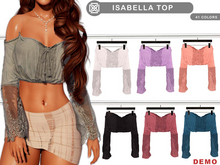 Addams "Isabella" Mesh Shirt for Maitreya, Belleza, Slink #DEMO