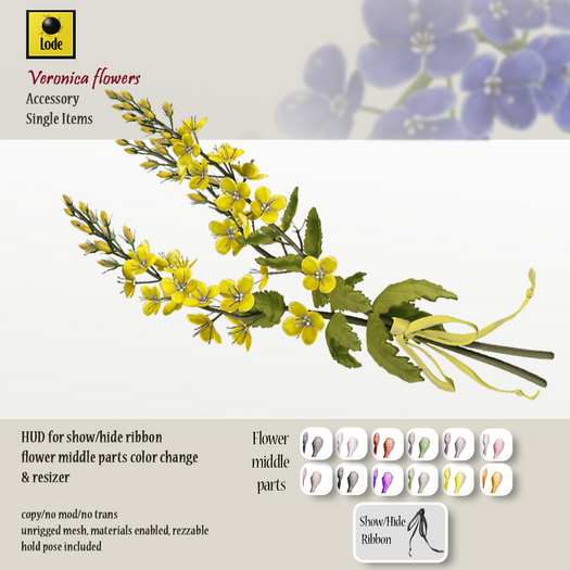 *LODE* Hand Accessory - Veronica Flowers [yellow]