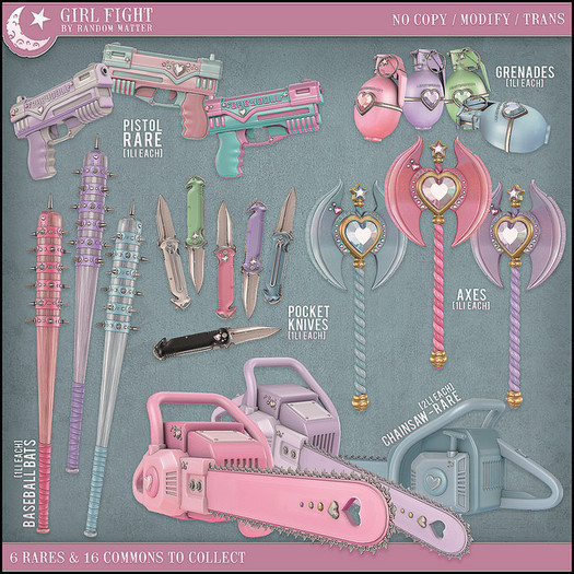 .random.Matter. - Girl Fight - Bat [Pink]