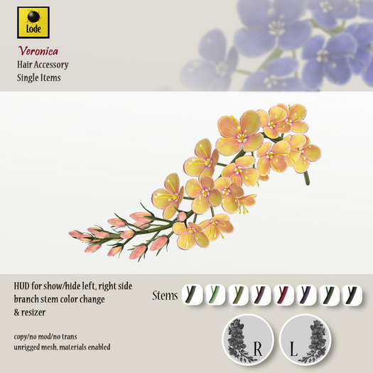 *LODE* Hair Accessory - Veronica [sunset]