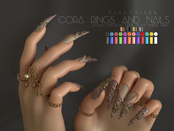 Pure Poison - Cora Rings & Nails - Unpack