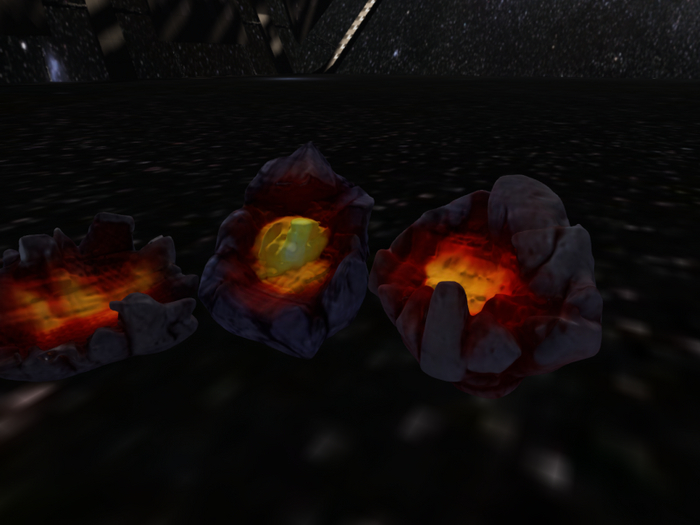 3 Lava Geodes full perms
