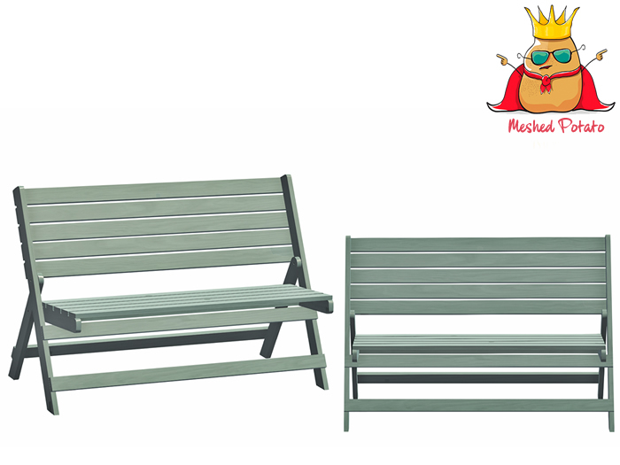 Meshed Potato Patio PBR Bench Full Perm