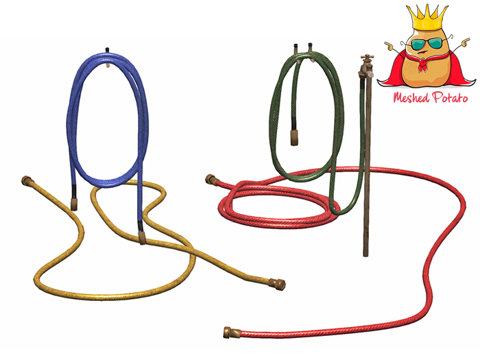 Meshed Potato Garden Water Hose  Full Perm
