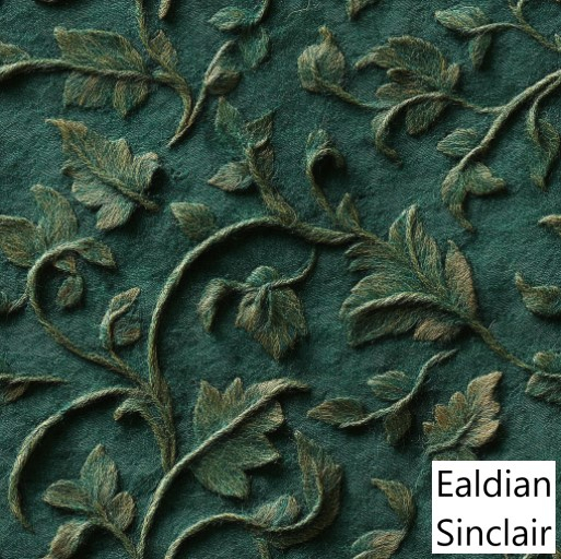 Green Applique Felted Wool Seamless Texture