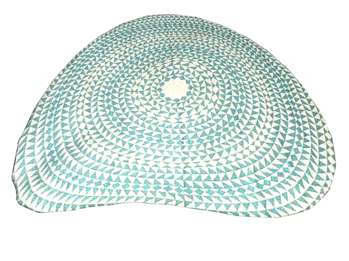 18. CONCEPT} SAL. Blue Round Rug