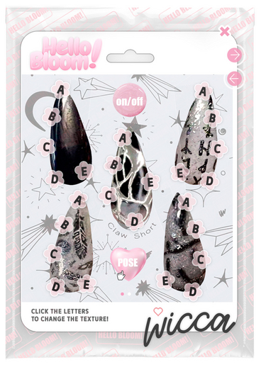 BLOOM - WICCA NAILS [CLAW SHORT] MAITREYA