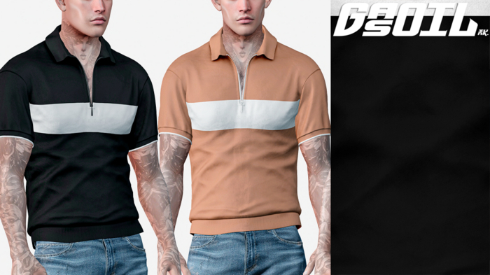 [GL - inc.] - Matt Polo Black White