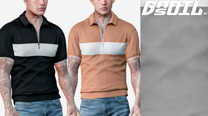 [GL - inc.] - Matt Polo Gray White
