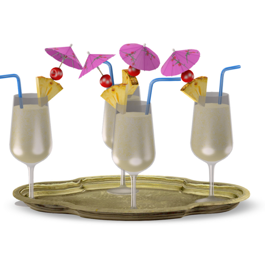 Pina Colada Service Tray Giver (ADD)