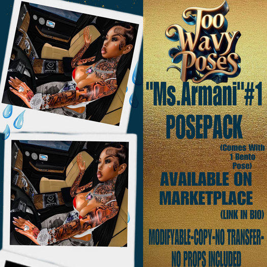 "MS.ARMANI" 1 PK POSE TWP