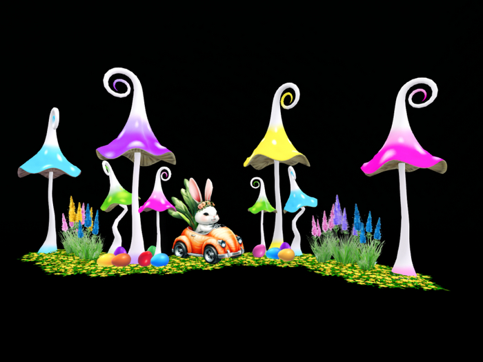 MC Easter Bunny Mushroom Road Trip
