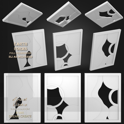 !Lyrical B!zarre Templates! - Earth Forms MESH DAE Version