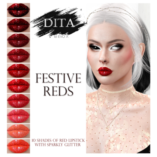 DITA - Festive Reds Lipstick - LeLUTKA EvoX