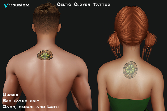 Virtualex tattoo - Celtic Clover Tattoo