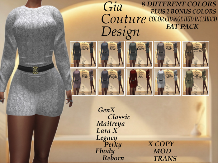 "GCD" Sadie Knit Dress FAT PACK