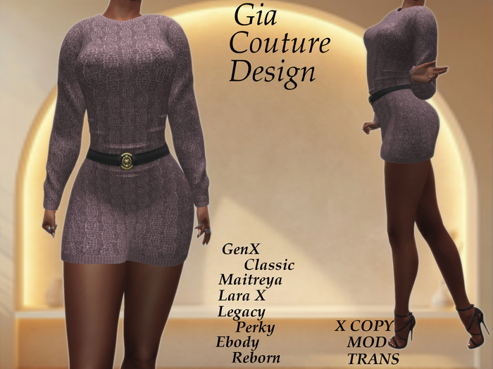 "GCD" Sadie Knit Dress Pink