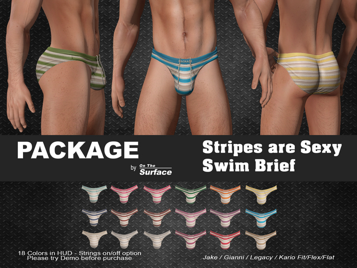 PACKAGE - Swim Brief v2 - Stripes are Sexy