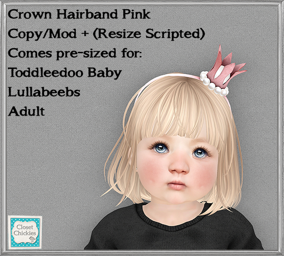 *CC* Crown Hairband Pink