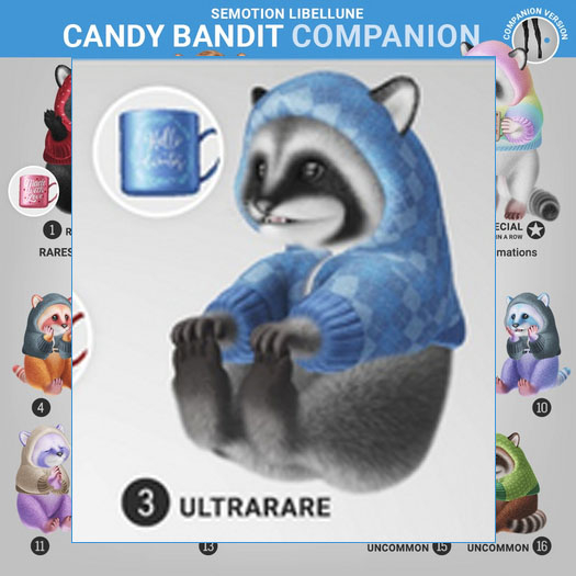 SEmotion Libellune Candy Bandit Companion ULTRARARE 03
