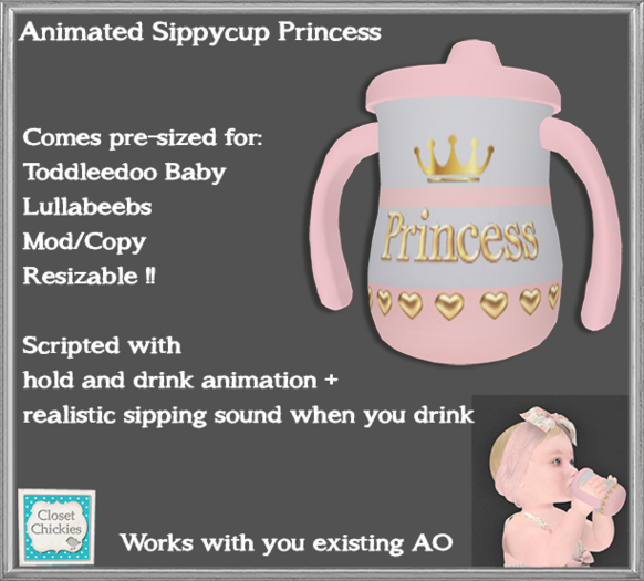 *CC* Animated SippyCup *Princess*