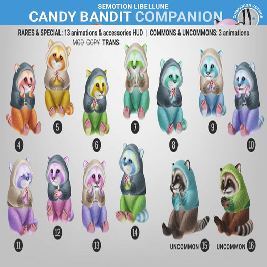 SEmotion Libellune Candy Bandit Companion COMMON 12