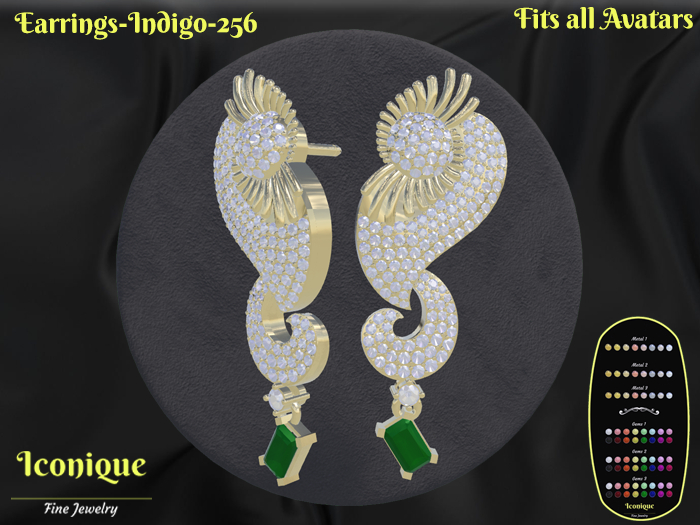 Earrings-Indigo-256 - Jewelry Box