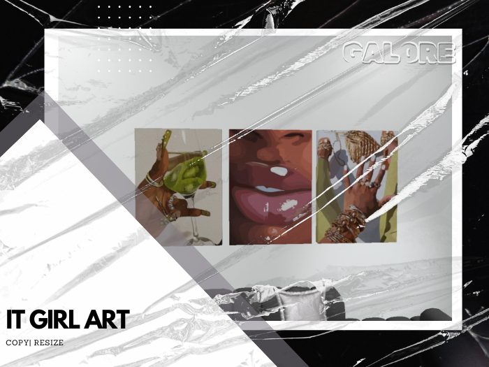 [G A L O R E] IT GIRL ART 3pc