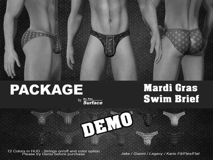 PACKAGE - Swim Brief v2 - Mardi Gras - DEMO