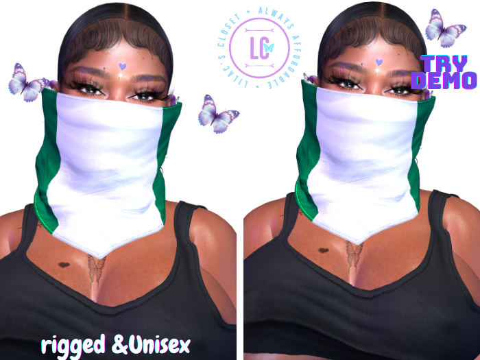 (LC) I Rep Flag Mask Nigeria