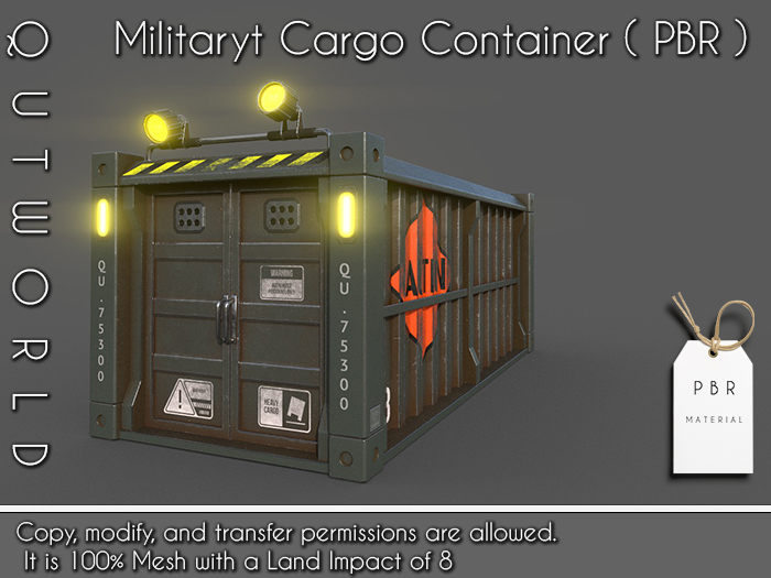 .::QUTWORLD MILITARY CARGO CONTAINER_PBR::.FP 