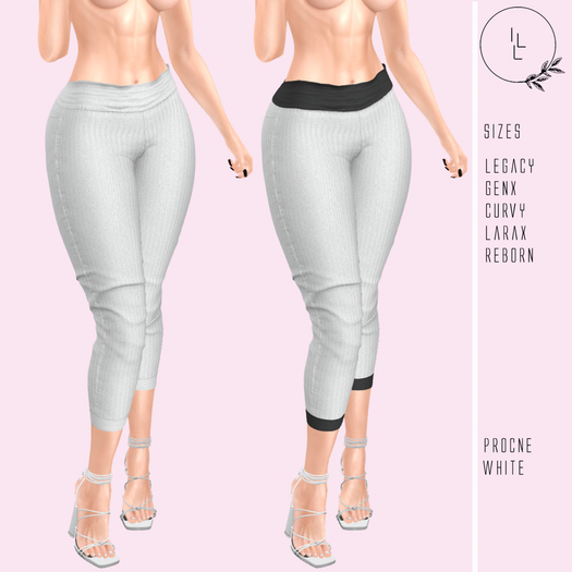 ILL Procne white pants & heels