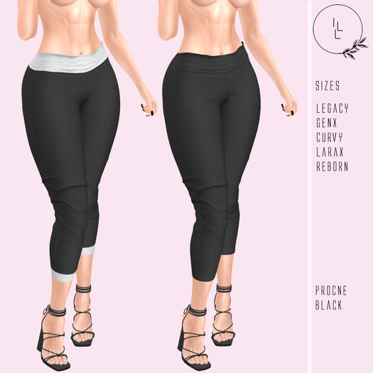 ILL Procne black pants & heels