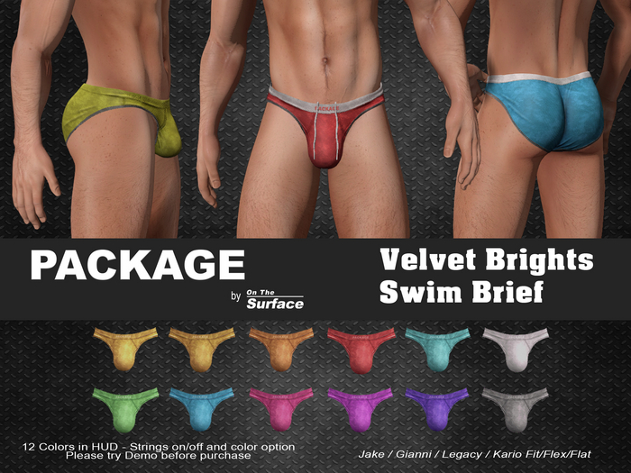 PACKAGE - Swim Brief v2 - Velvet Brights