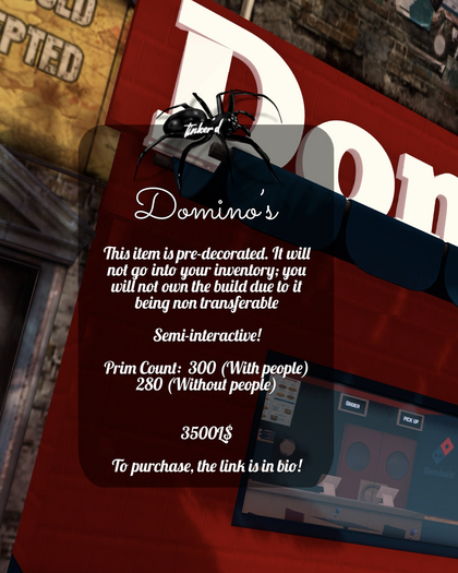 Tinker'd Invoice: Domino's