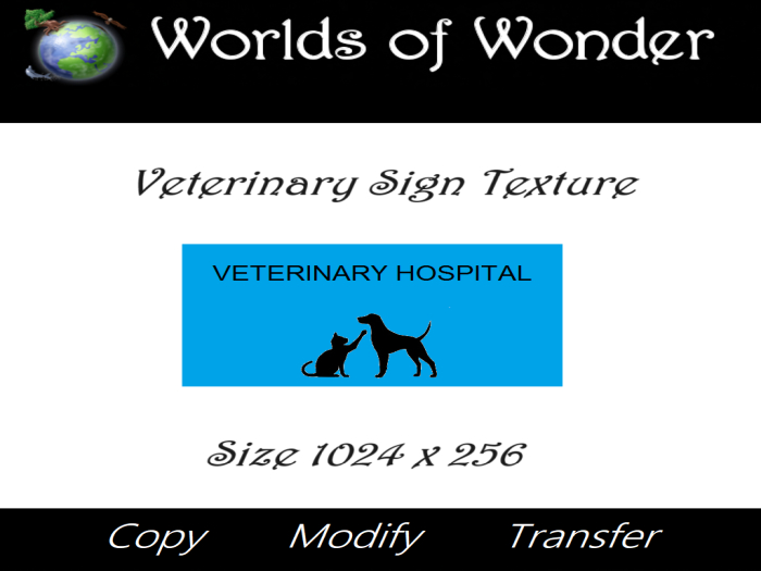 WoW Veterinary Sign Texture