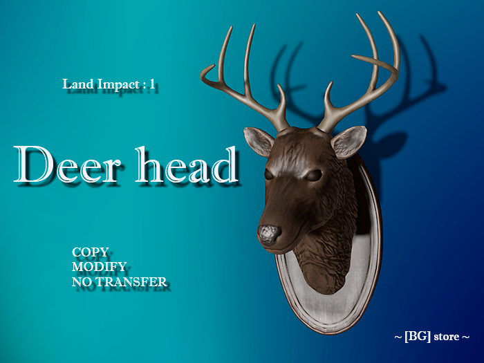[BG] Decor Deer Head