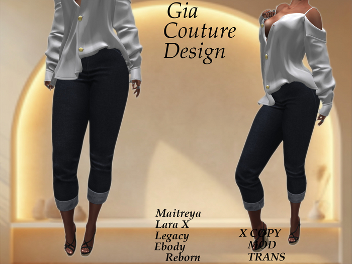 "GCD" Diana Rolled Jeans Navy